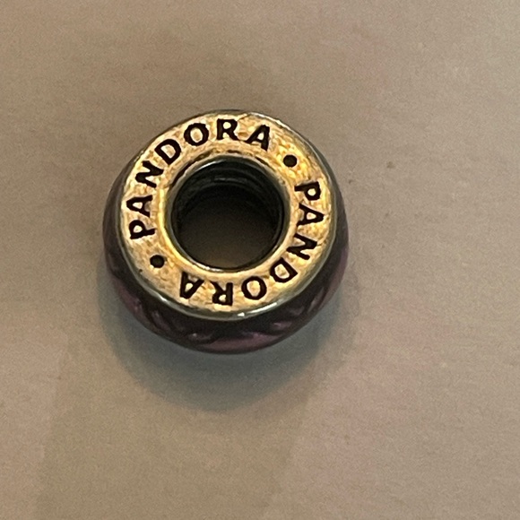 Authentic Pandora Vintage Floral Spacer charm enamel and sterling silver - Picture 5 of 6